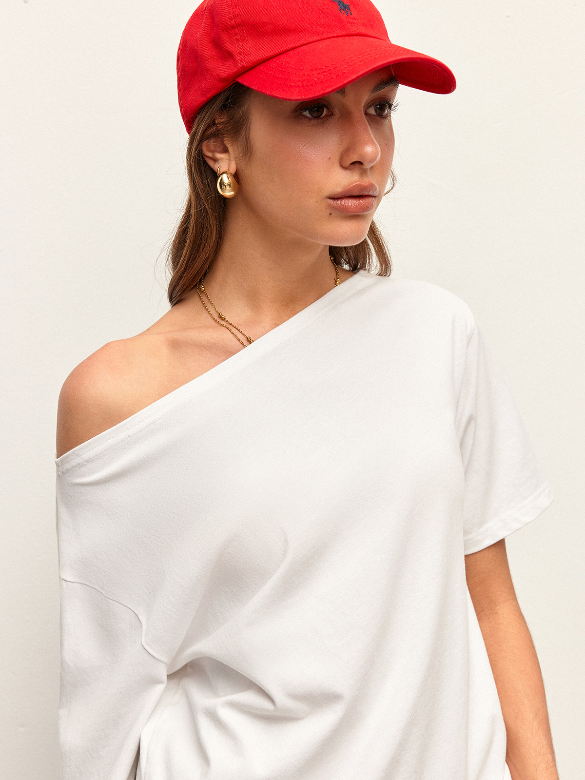 Cotton Off-Shoulder Top for Relaxed Style