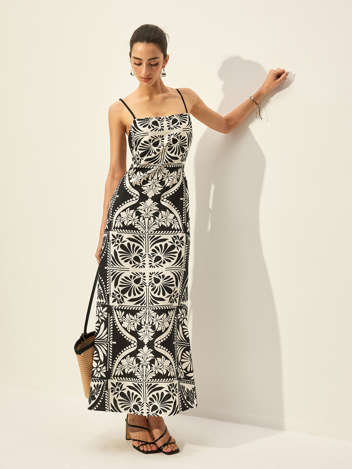 Floral Pattern Sleeveless Summer Dress for Women