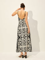 Floral Pattern Sleeveless Summer Dress for Women