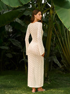 Lightweight Knit Dress with Stylish Cut-Outs