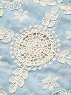 Cotton Sleeveless Dress with Detailed Embroidery