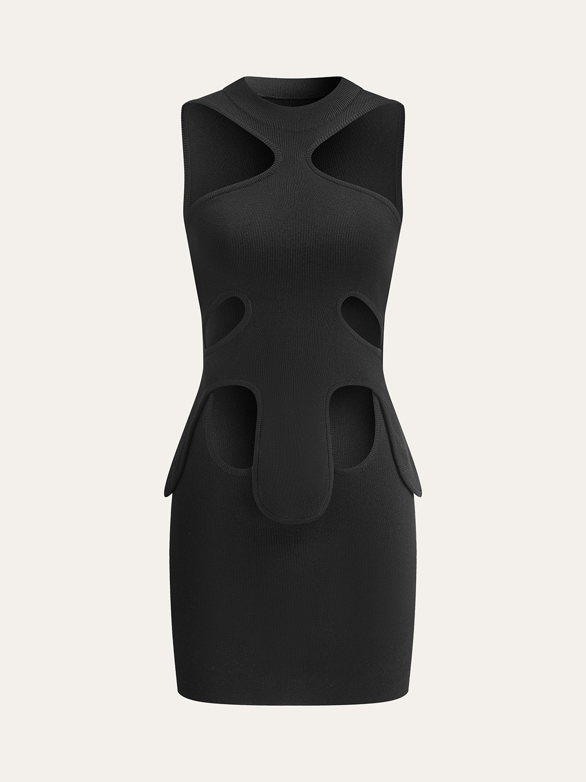 Halter Neck Dress with Cut-Out Details