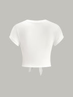 Twisted Knot V-Neck Tee