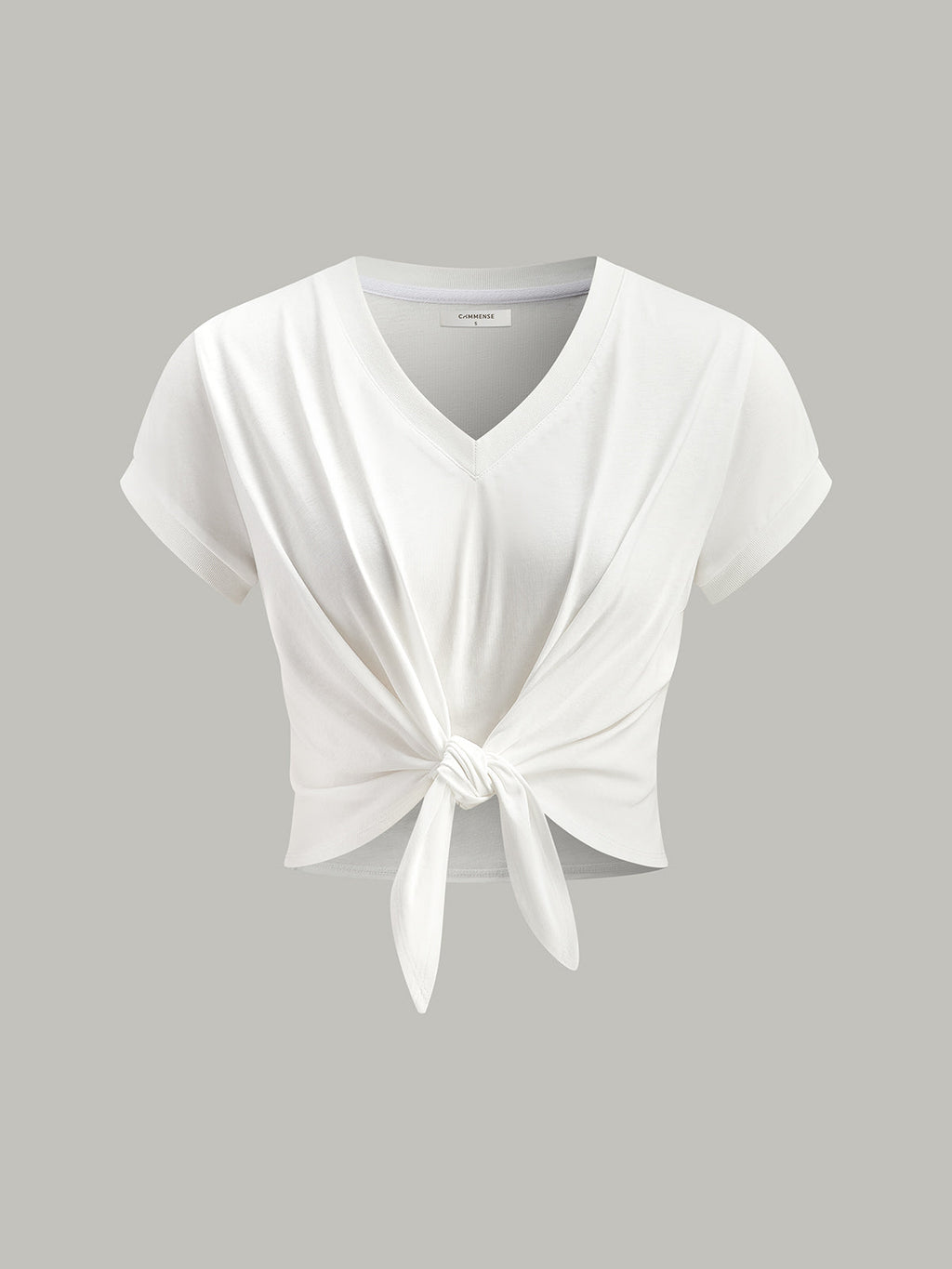 Twisted Knot V-Neck Tee