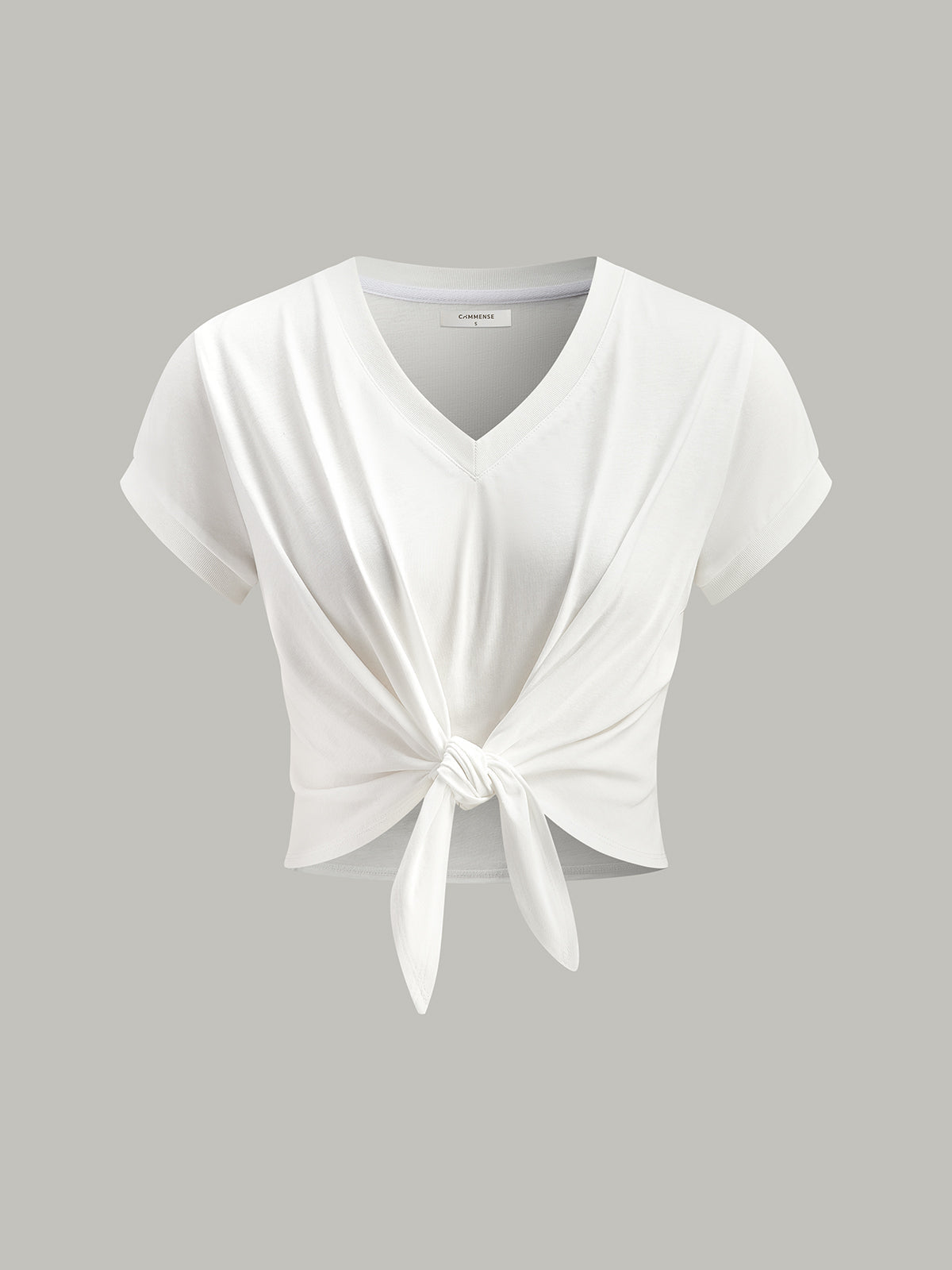 Twisted Knot V-Neck Tee