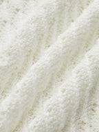 Sheer Knit Sweater Dress Featuring Cut-Out Detail