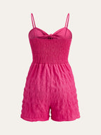 Chic Bow-Front Camisole Romper
