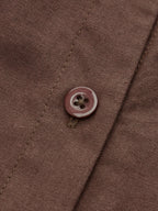Button-Front Dress with Elegant Pleats