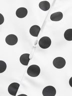 Sleeveless Polka Dot Midi Dress