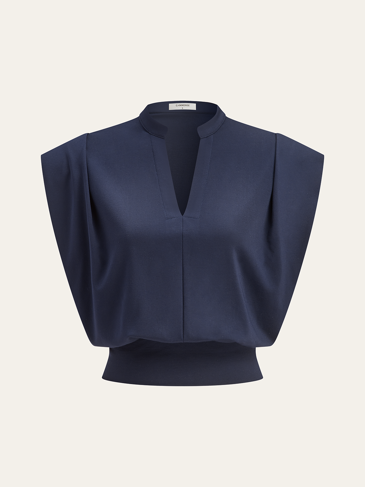 V-Neck Top with Batwing Sleeves