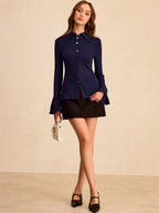 Orbit Flared Sleeve Button Shirt