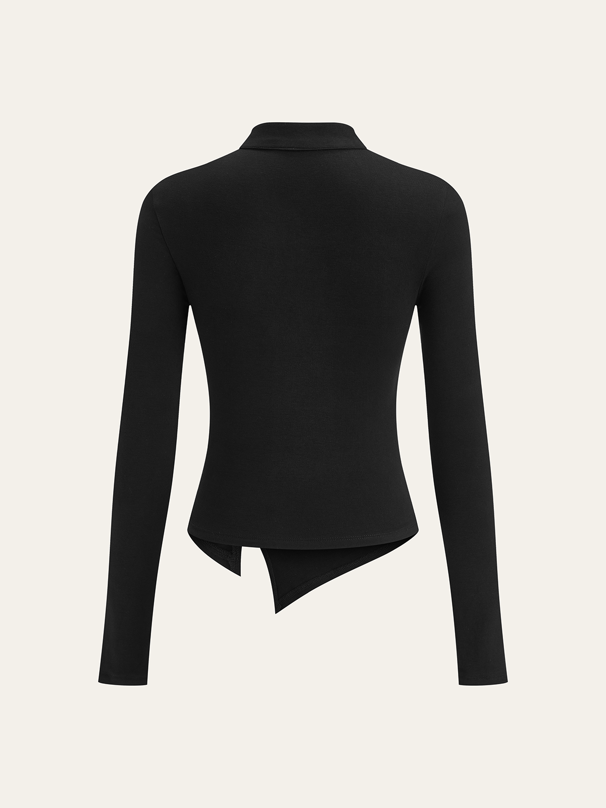 Asymmetric Top with Unique Metal Butterfly Accent