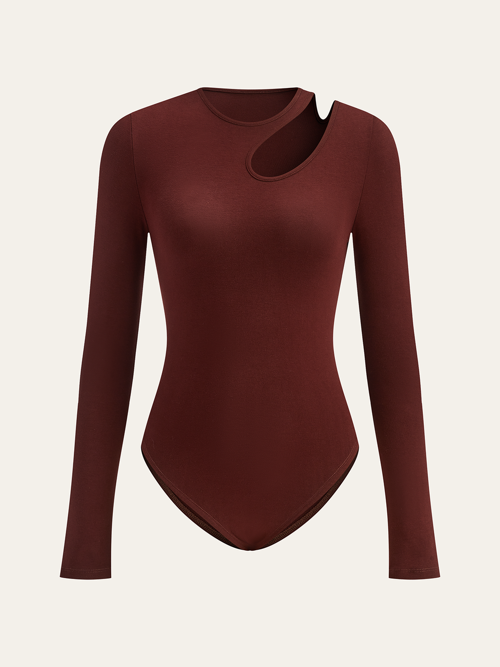 Long Sleeve Bodysuit with Elegant Cut-Out Detailing