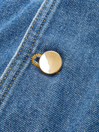 Classic Denim Vest with Button Closure