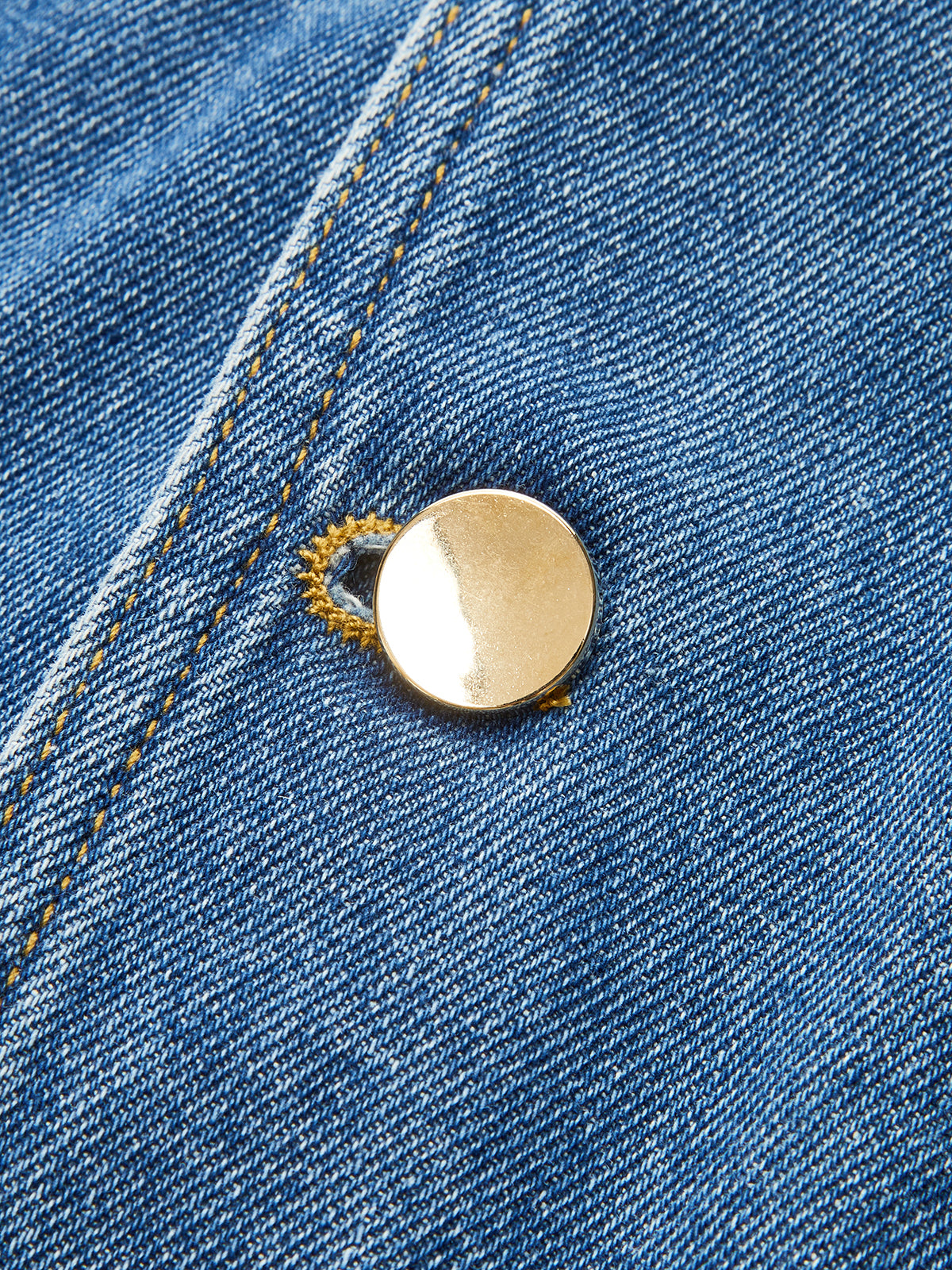 Classic Denim Vest with Button Closure