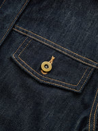 Cropped Denim Top with Short Sleeves