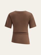 Asymmetric Top with Unique Short Sleeve Design
