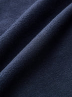 Sailor-Inspired Collar Knit with Denim Accents