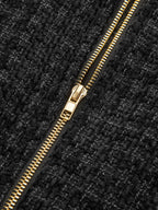 Tweed Mini Dress with Chain Accents Sleeveless