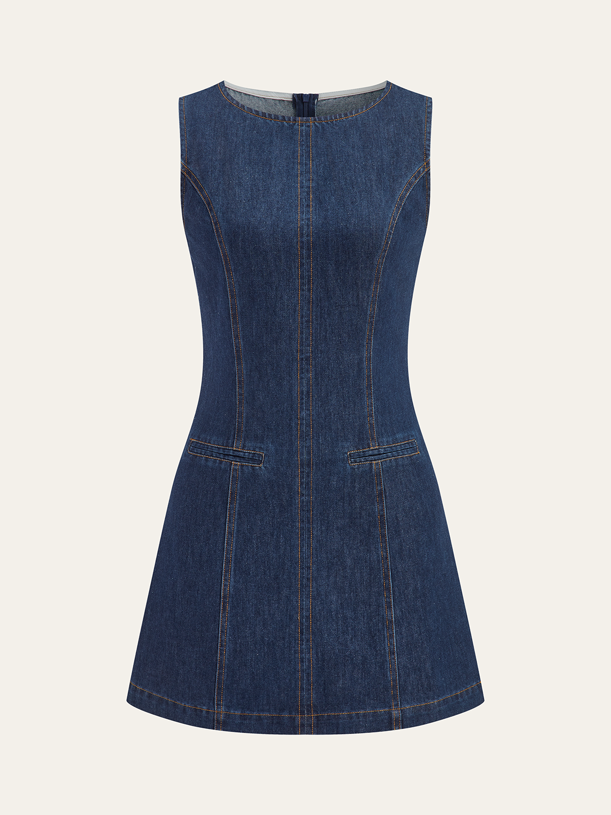 Chic Sleeveless Denim Dress for Casual Outings