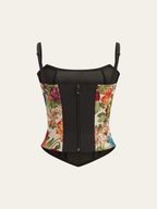 Embroidered Floral Cami Corset Top