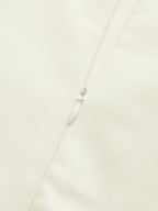 Stand Collar Long Sleeve Dress with Cut-Out Detail