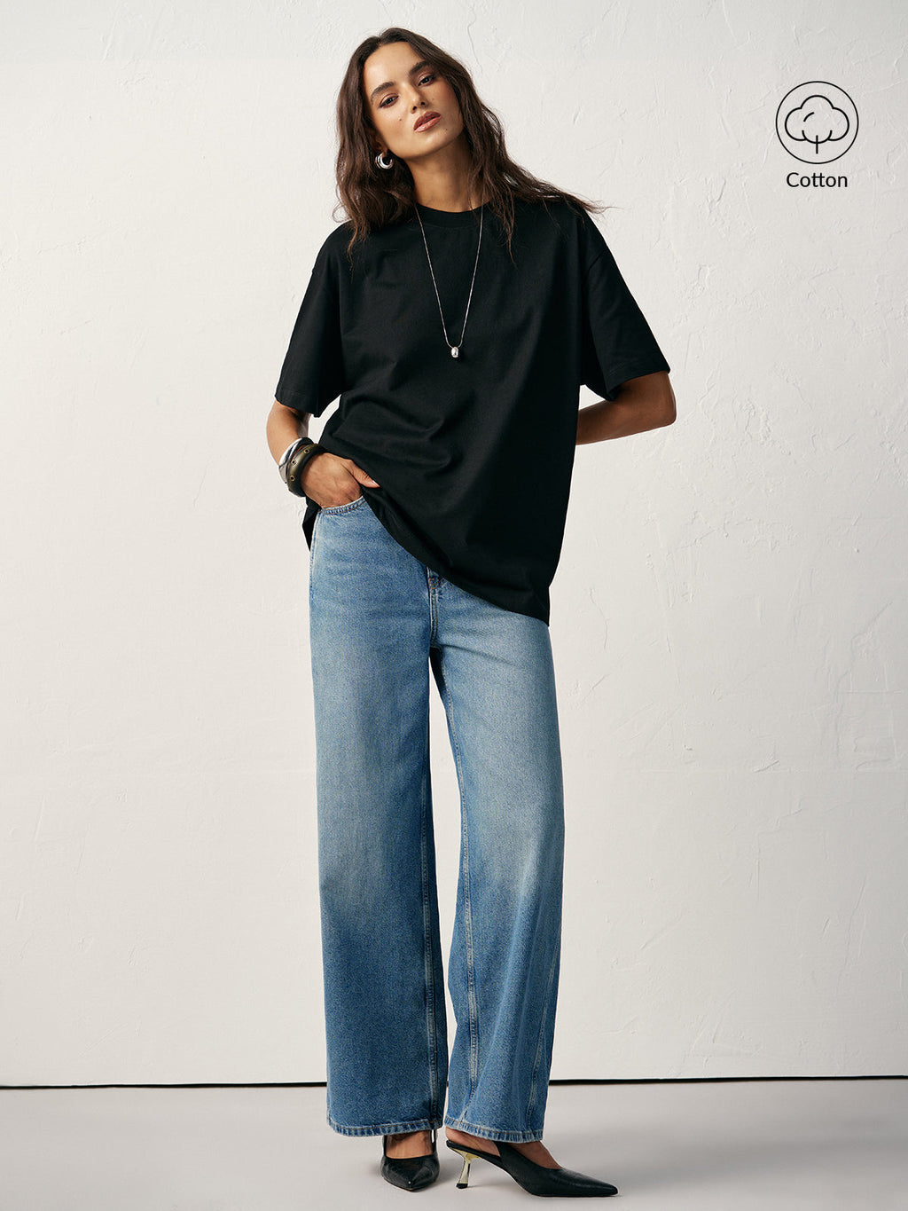Essential Cotton T-Shirt in Relaxed Fit
