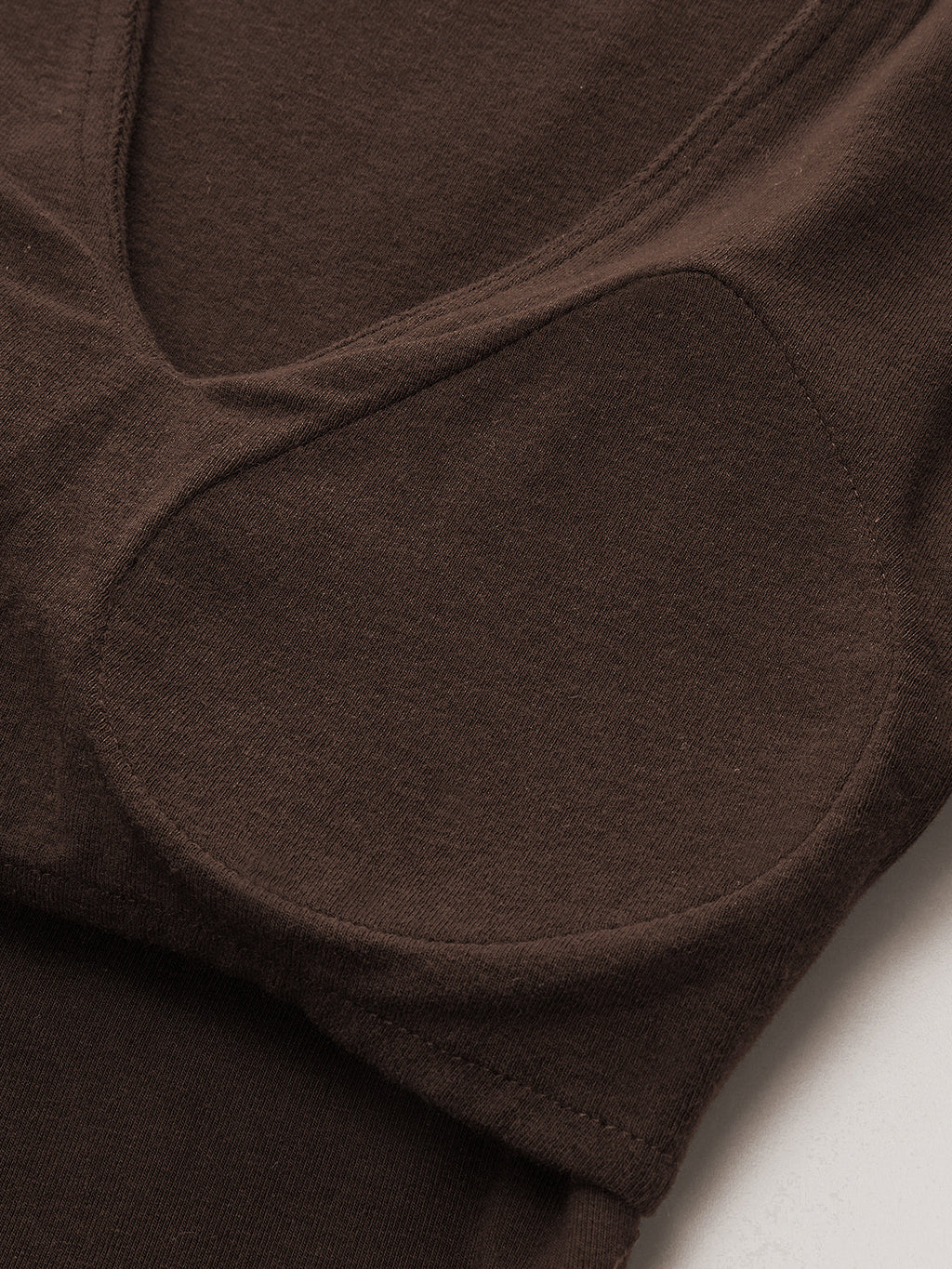 V-Neck Long-Sleeve Top without Bra Requirement
