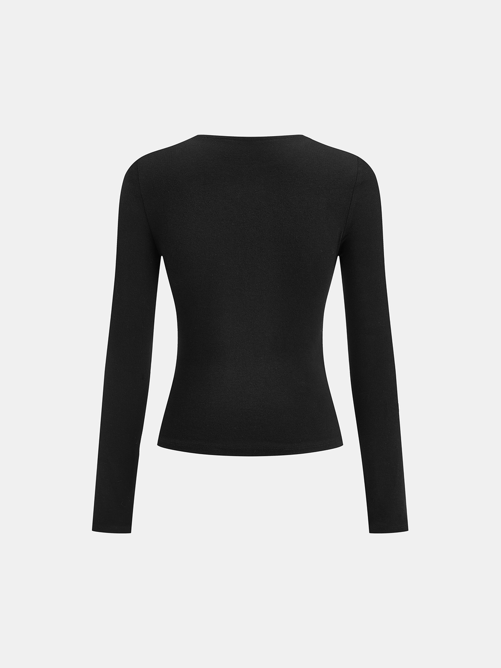 Slim Fit Long Sleeve Zippered T-Shirt