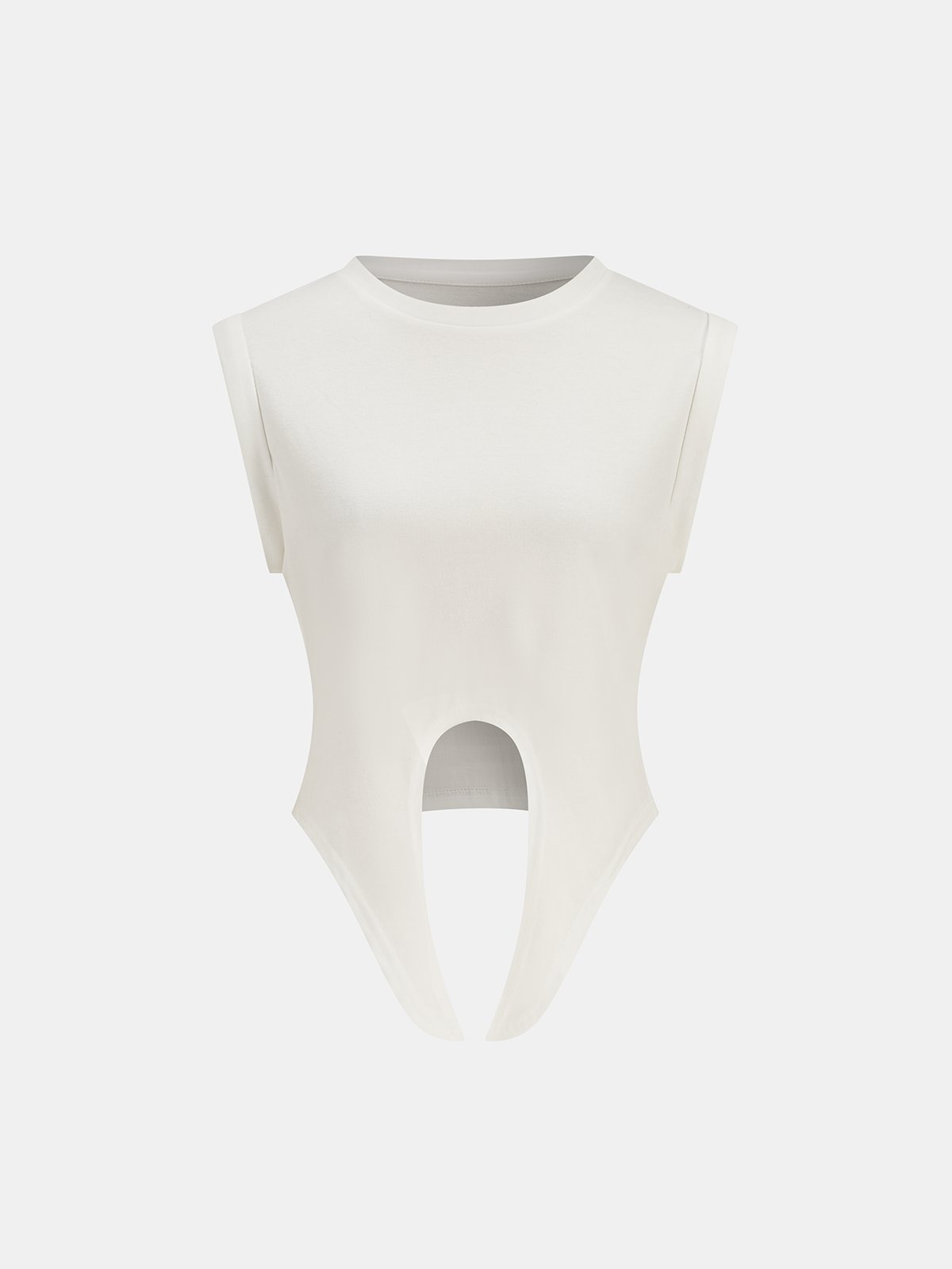 Knotted Cotton Tee with Stylish Twist Design