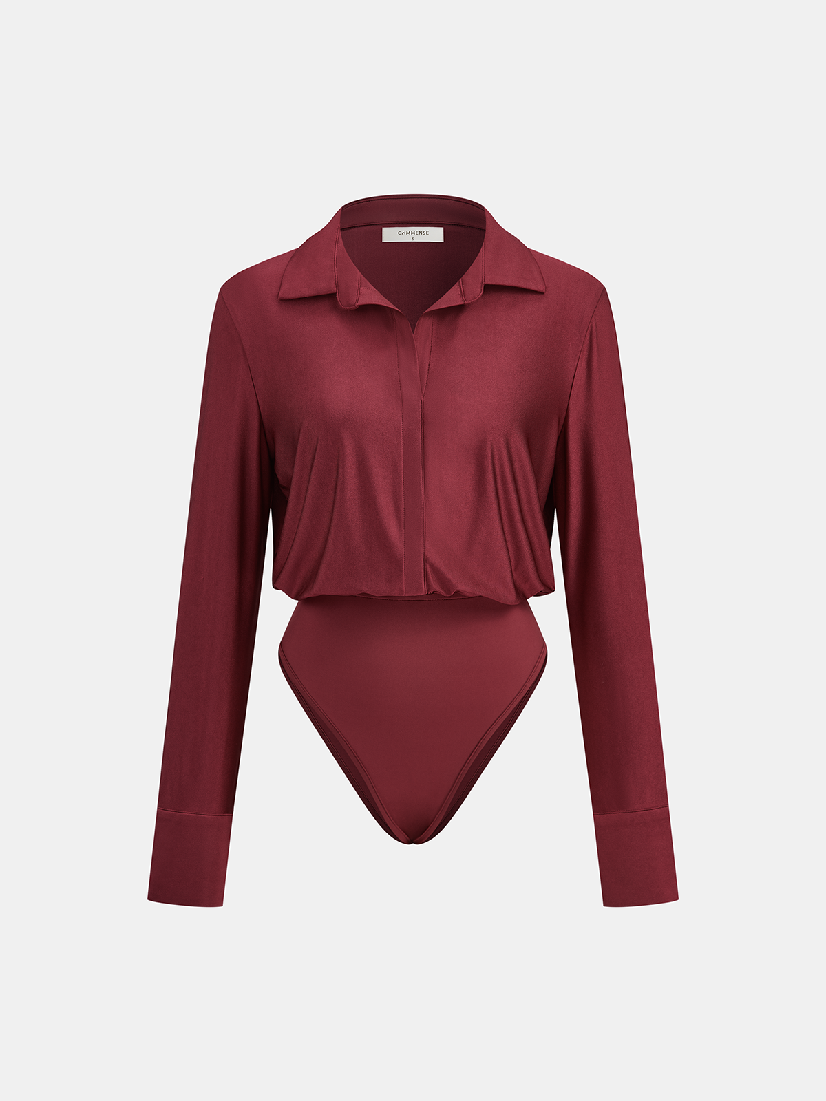 Long Sleeve Bodysuit with Collar