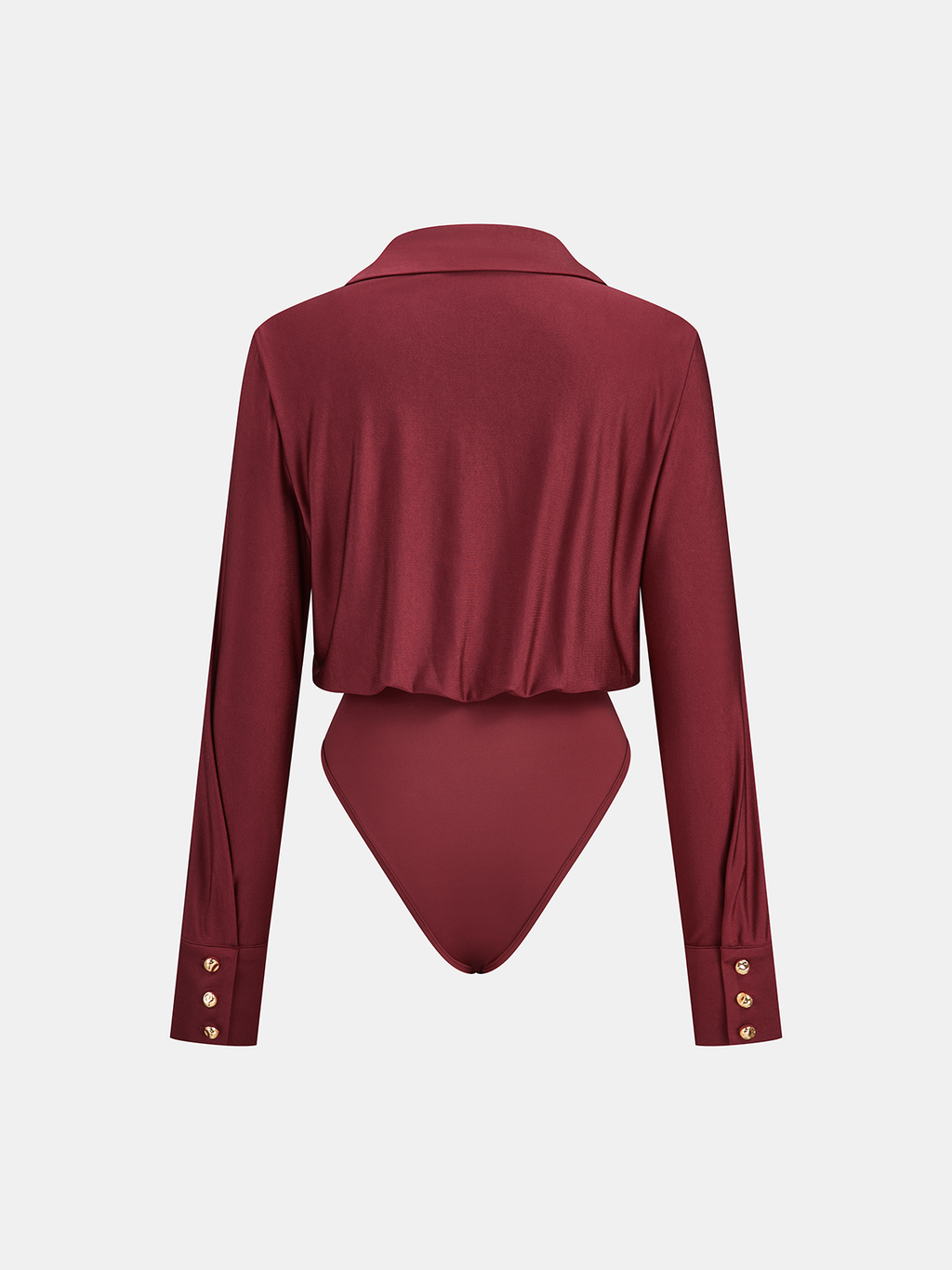 Long Sleeve Bodysuit with Collar