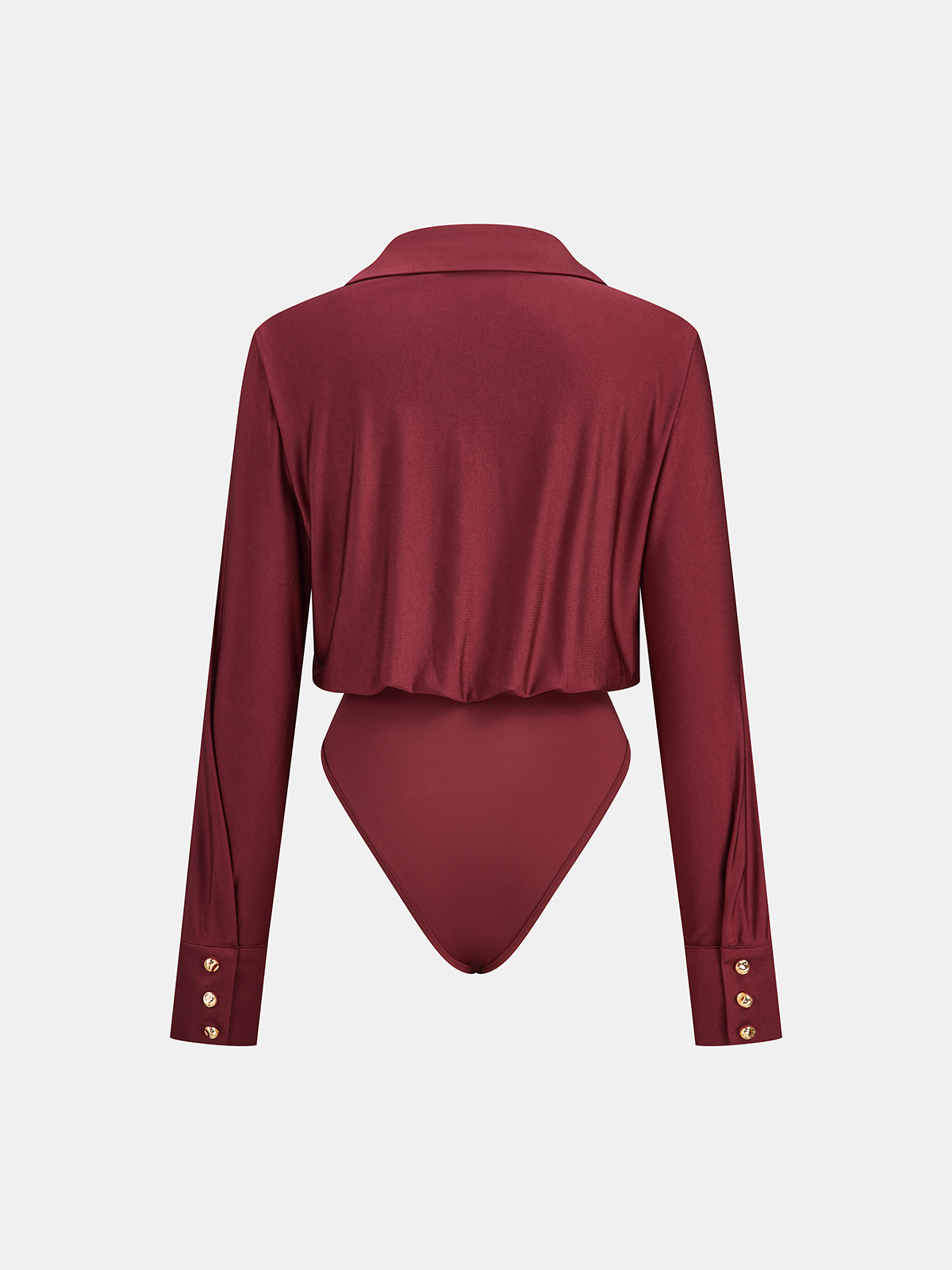 Long Sleeve Bodysuit with Collar