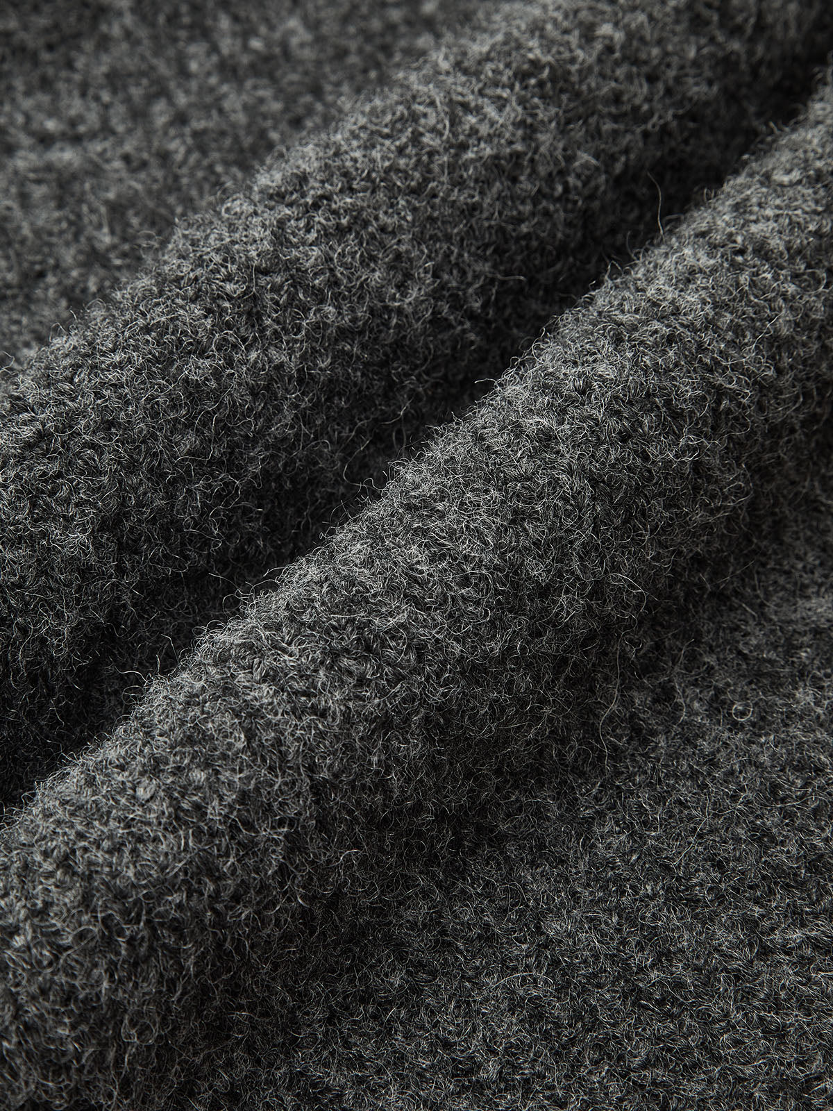 Cozy Wool-Blend Midi Dress with Soft Texture
