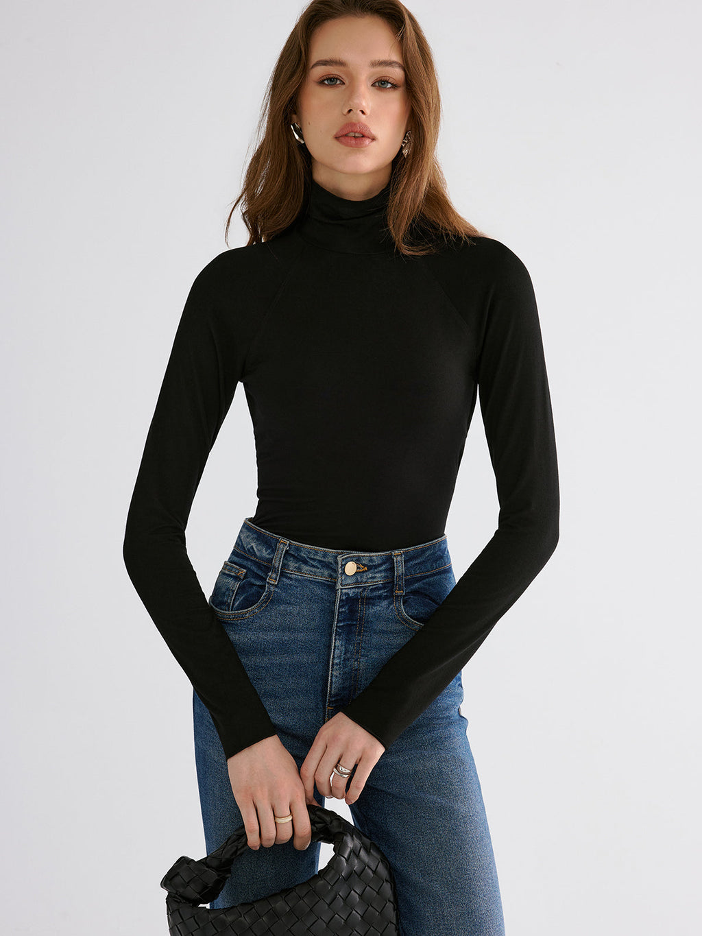 Soft Long Sleeve Shirt with Open Back Design