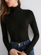 Soft Long Sleeve Shirt with Open Back Design