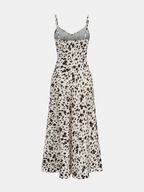 Leopard Print Maxi Dress with Camisole Top