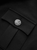 Tailored Blazer Dress with Buttoned Collar
