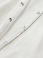Silky Satin Bodysuit with Hook-and-Eye Closure