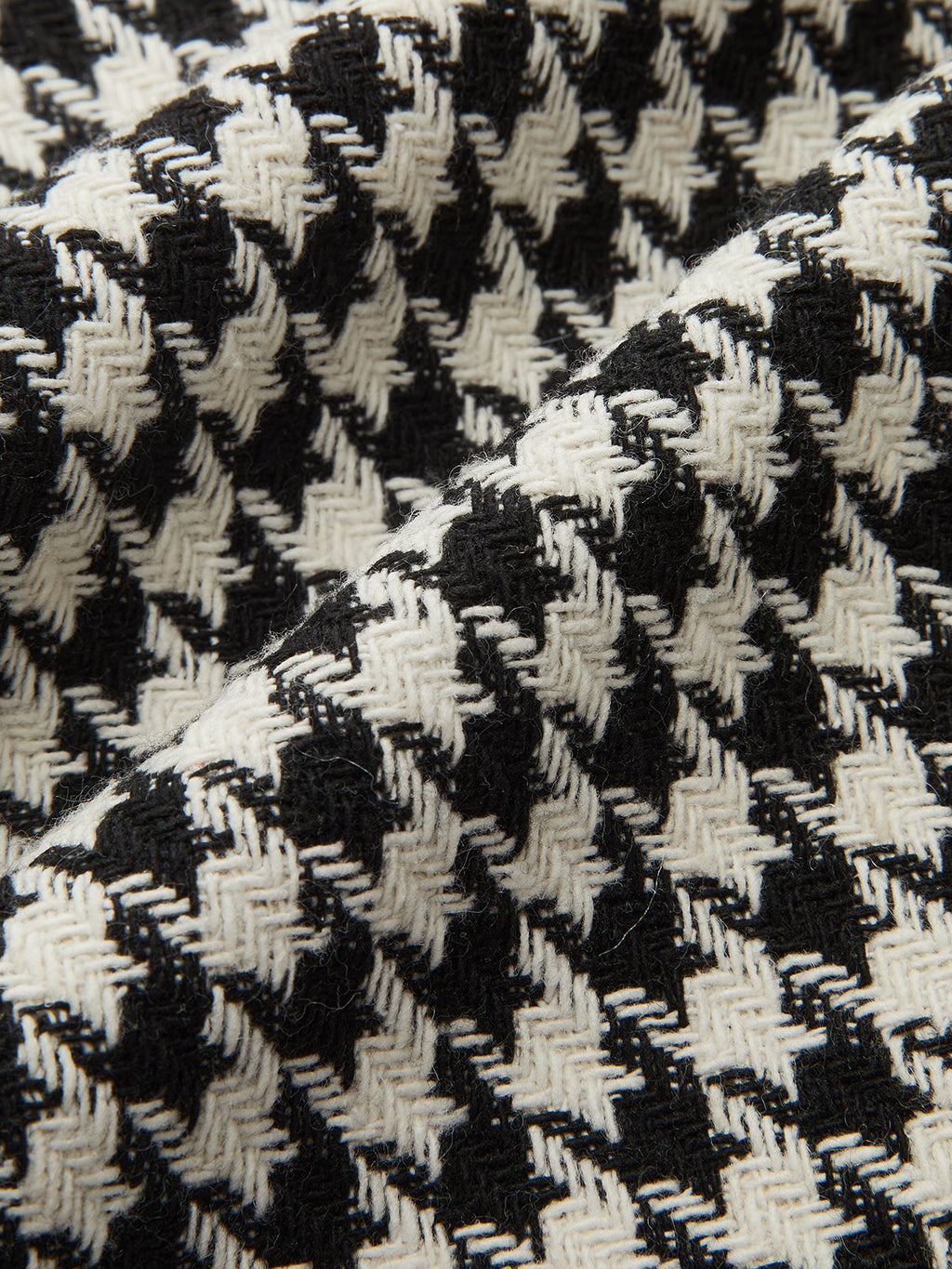 Houndstooth Tweed Mini Dress with Horsebit Accent