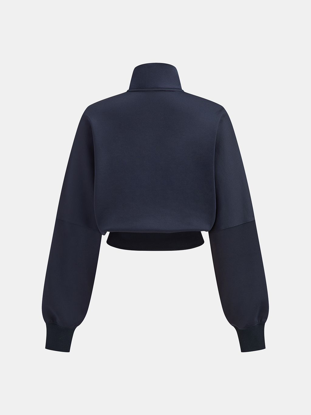 Four-Stripe Cropped Athletic Sweatshirt
