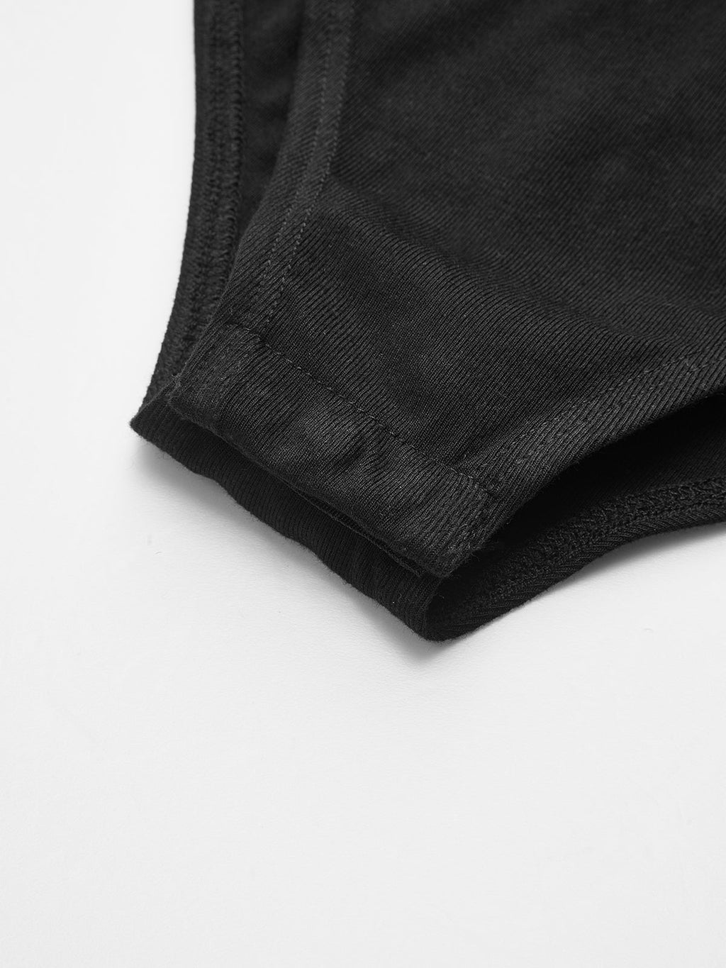 V-Neck Bodysuit with Faux Leather Wrap Waist