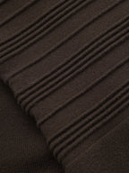 Fitted Waist Knit Shirt Dress