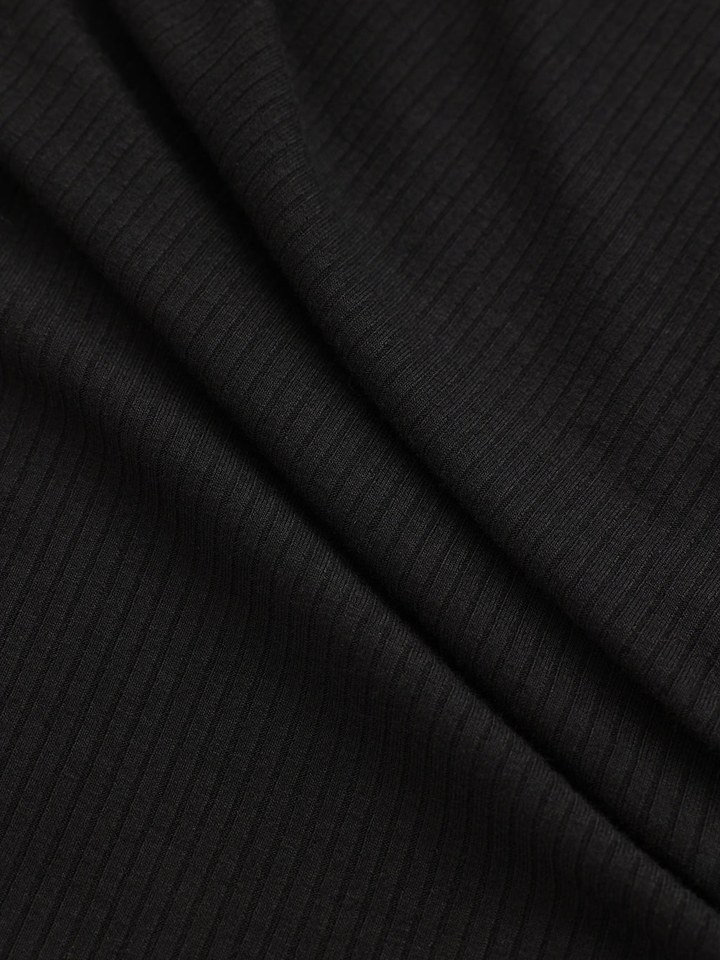 Asymmetric Lapel Top with Side Button Ribbed Knit