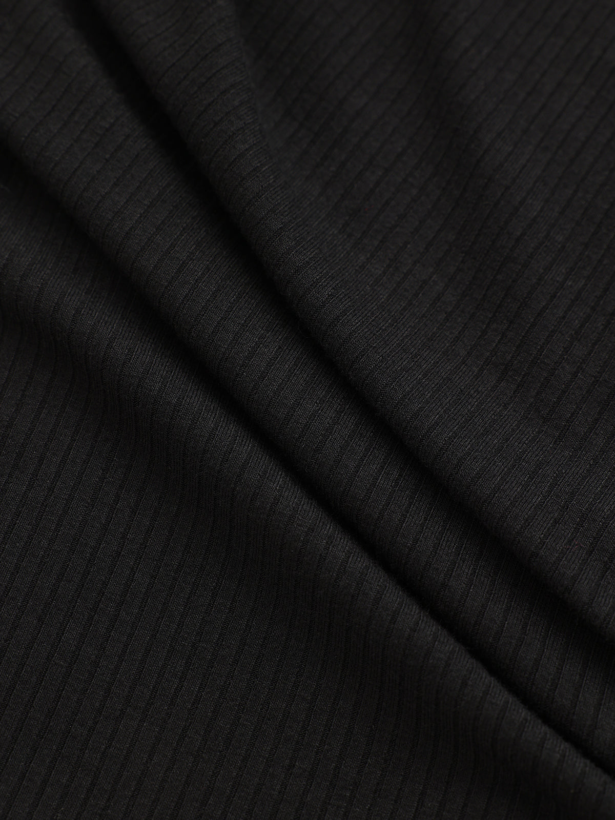 Asymmetric Lapel Top with Side Button Ribbed Knit