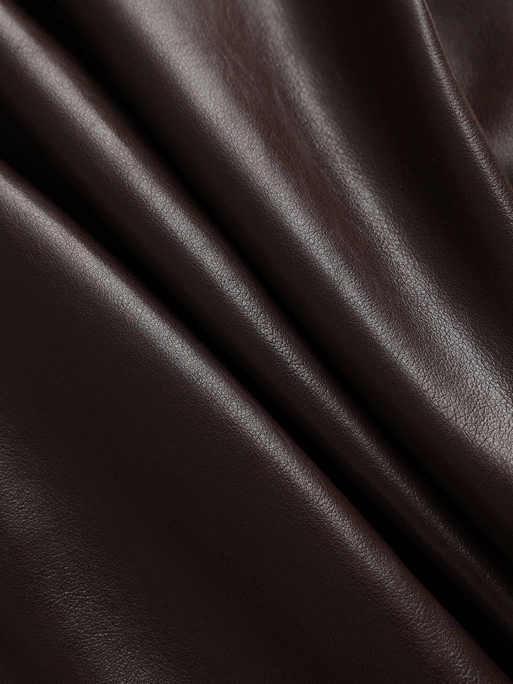 Faux Leather Midi Dress with Sweetheart Neckline