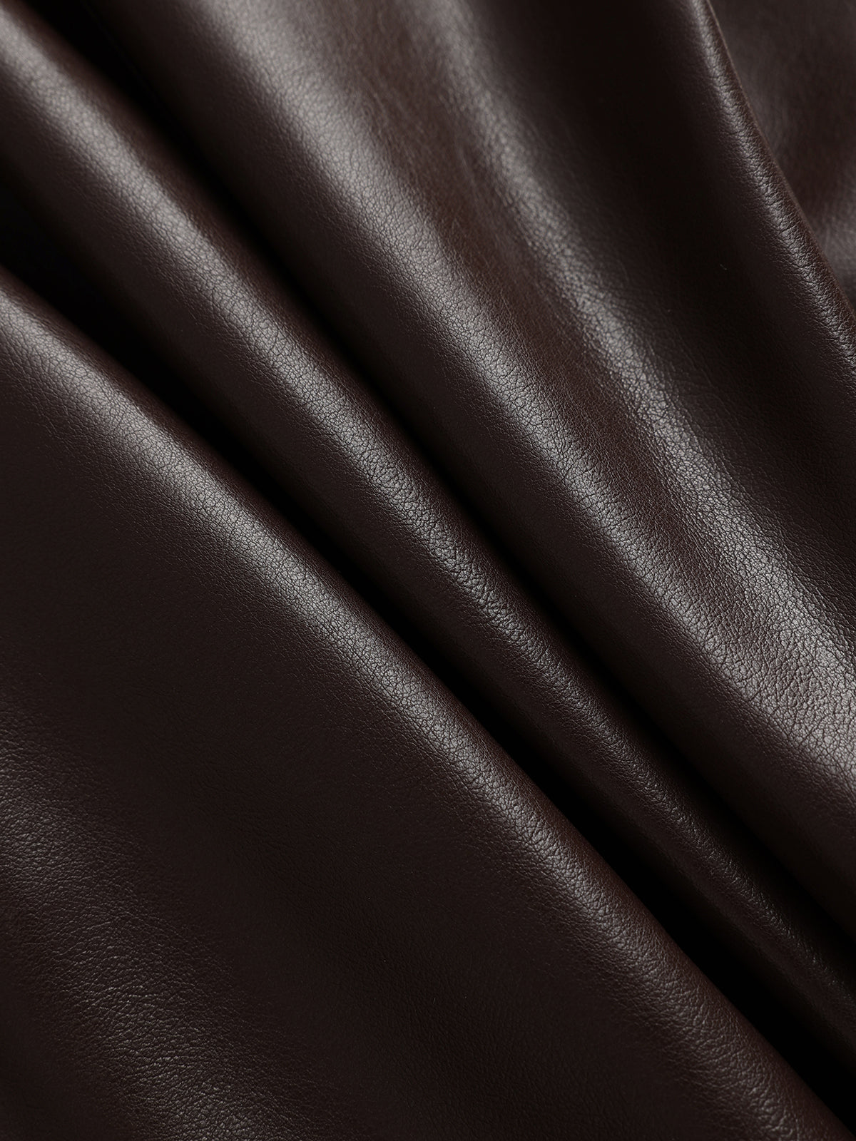 Faux Leather Midi Dress with Sweetheart Neckline