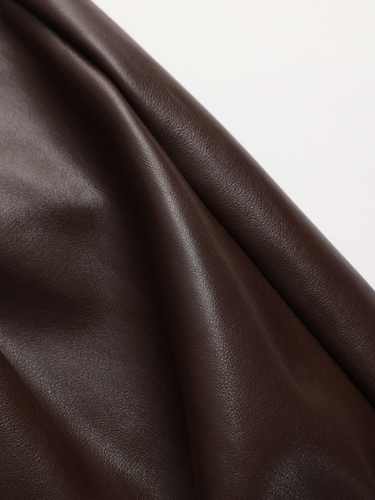 Faux Leather Midi Dress with Sweetheart Neckline
