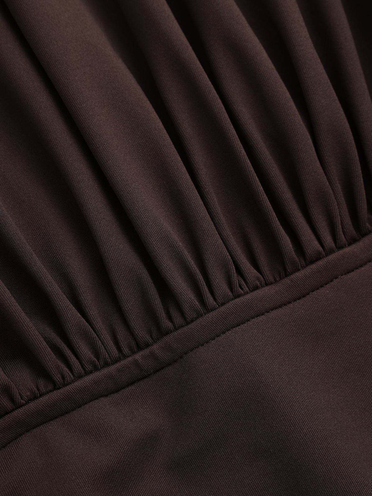 Elegant Long-Sleeve Mermaid Dress with Ruched Waist Maxi