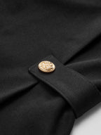 Long Sleeve Blouse with Fitted Waist and Buttons